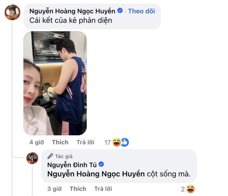 Sự thật đằng sau bài đăng của Đình Tú bị bà xã Ngọc Huyền vạch trần.