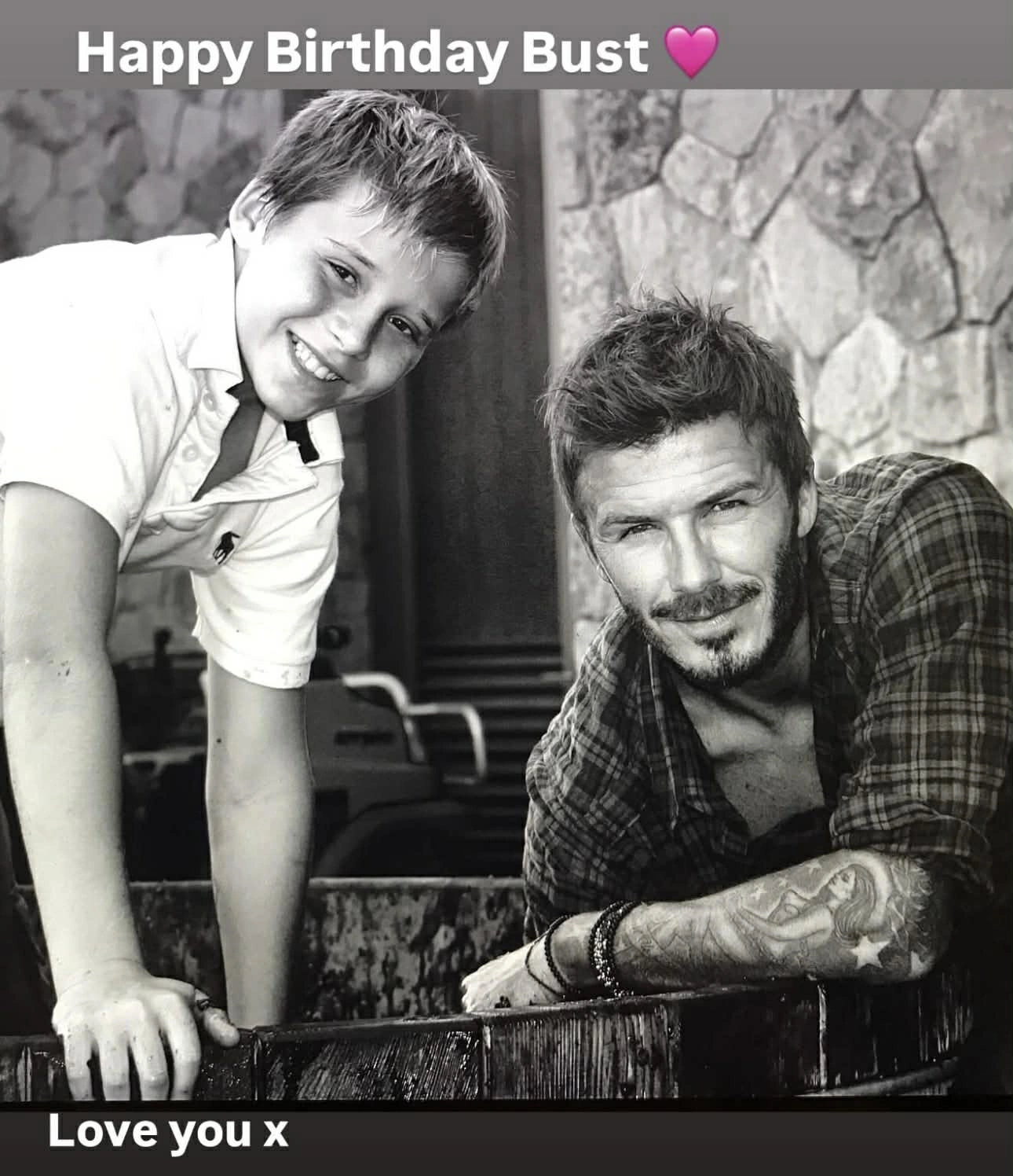 David Beckham vẫn chúc mừng sinh nhật con cả.