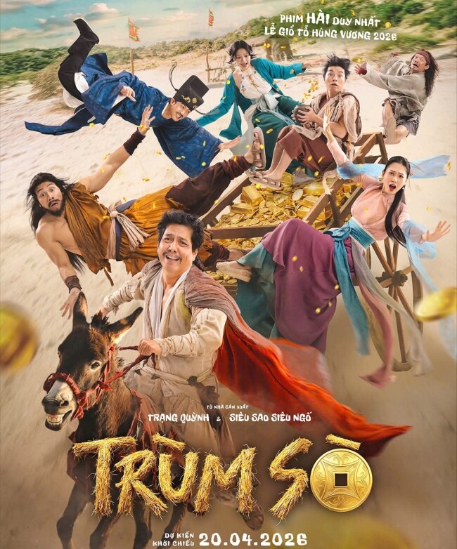 Poster phim Trùm Sò vừa tiết lộ đã nhận được nhiều sự chú ý bởi độ hài hước cùng dàn diễn viên quen mặt.