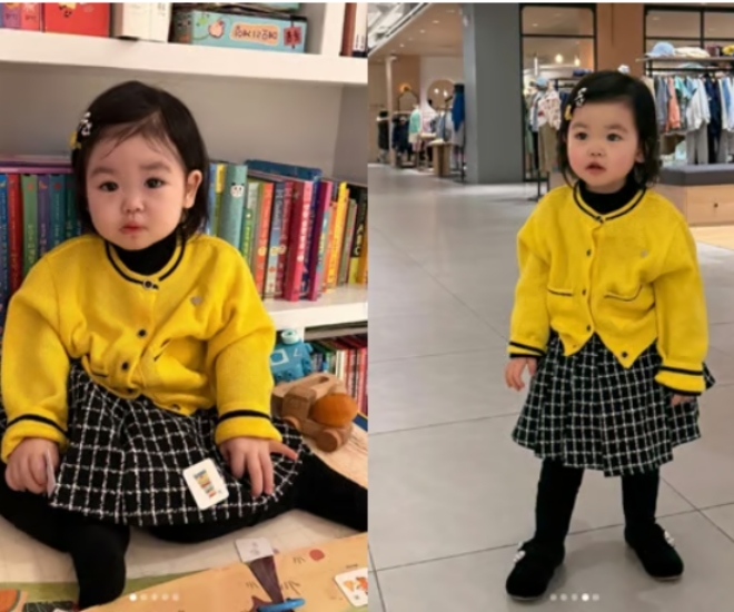 Jae Yi - con gái của nam MC Park Soo Hong đang gây sốt địa hạt quảng cáo.
