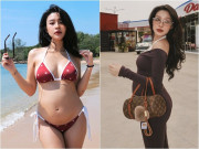 Giải trí - Đây chính là bà bầu nóng bỏng nhất showbiz Việt lúc này, đường cong nảy nở làm gái son cũng mơ ước