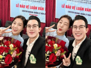 Giải trí - Cặp "mẹ con màn ảnh" VTV cùng "lên chức" Thạc sĩ: Người có bố mẹ đều là giảng viên, người từng là VĐV đỗ 2 trường