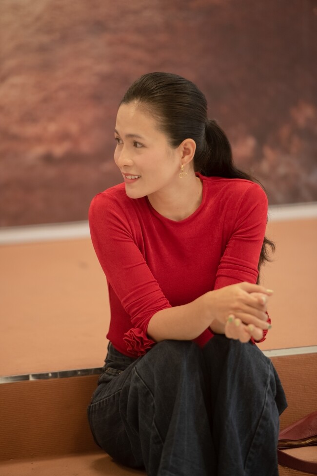 Diễn viên Thùy Trang của Mẹ Lao Công Học Yêu cũng tham gia buổi casting.