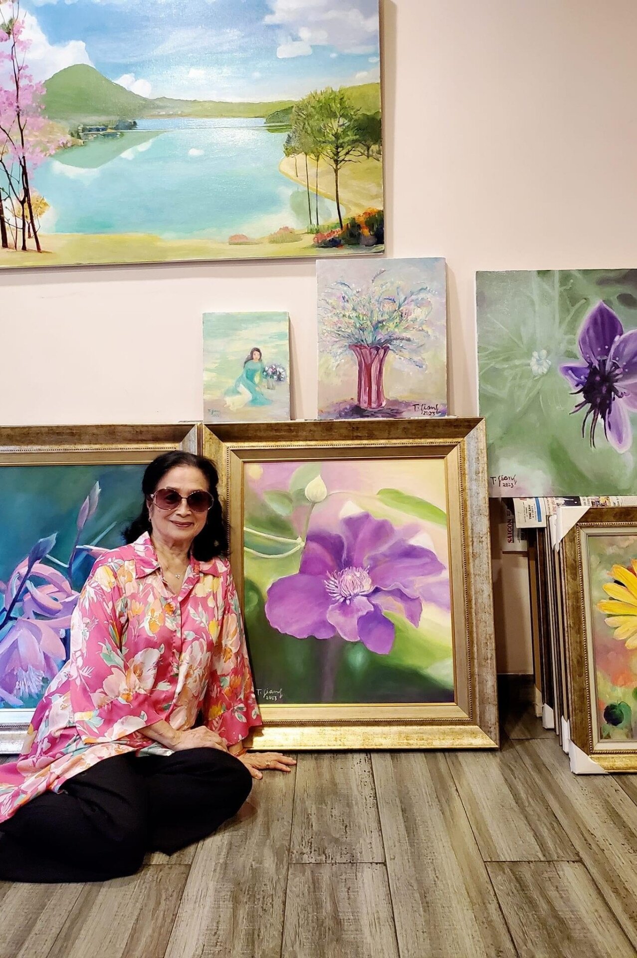 Sau khi rời xa màn ảnh, NSND Trà Giang tìm thấy niềm an ủi mới trong hội họa.