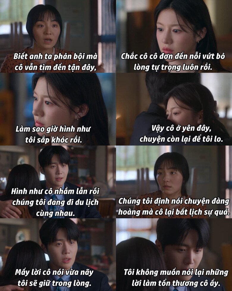 Pha xử lý đỉnh cao của Ho Jin khi Mu Hee bị tiểu tam mạt sát hiện đang viral trên mạng xã hội.