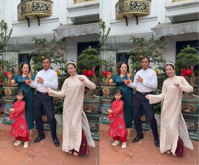 Bé gái được dư luận đồn đoán là con gái chung của Hòa Minzy và Thăng Văn Cương.