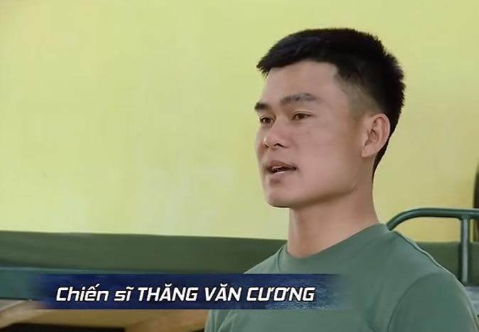 Đồng chí Thăng Văn Cương xuất hiện trong tập 3 của chương trình “Sao nhập ngũ 2022”.