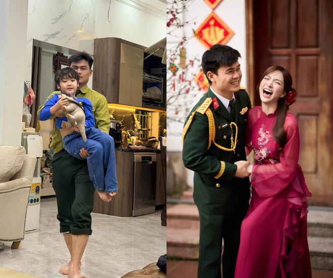 Con trai Hòa Minzy gọi Đại úy Thăng Văn Cương là “bố”, khẳng định nam quân nhân yêu thương mình nhất.