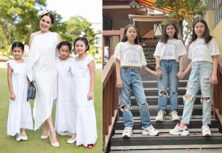 Phương Lê có 3 cô con gái riêng trước khi cưới Vũ Luân.