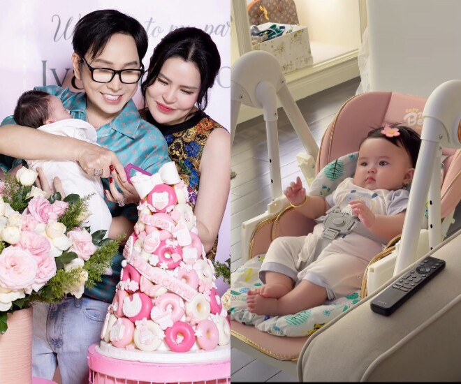 Con gái NSƯT Vũ Luân và Hoa hậu Phương Lê nằm nghe nhạc thư giãn trong biệt thự.