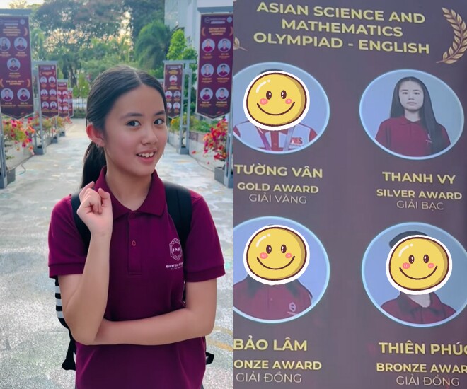 Con gái diễn viên Thanh Hiền được tuyên dương trên “Đại lộ Danh vọng” ở trường quốc tế.