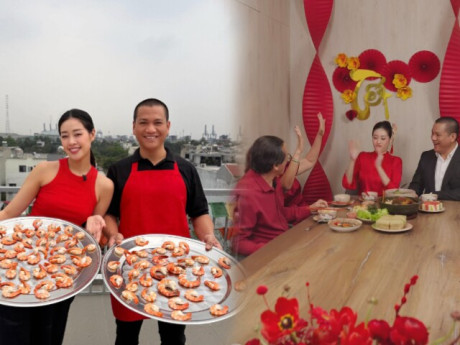 Chồng Khánh Vân chấp nhận tảo tần vì bà xã kém 17 tuổi, vào bếp nấu ăn được mẹ vợ chấm "10 điểm"