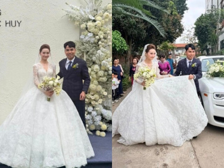 Huyền Trang "Mù Tạt" - Đức Huy đãi tiệc cưới ở quê