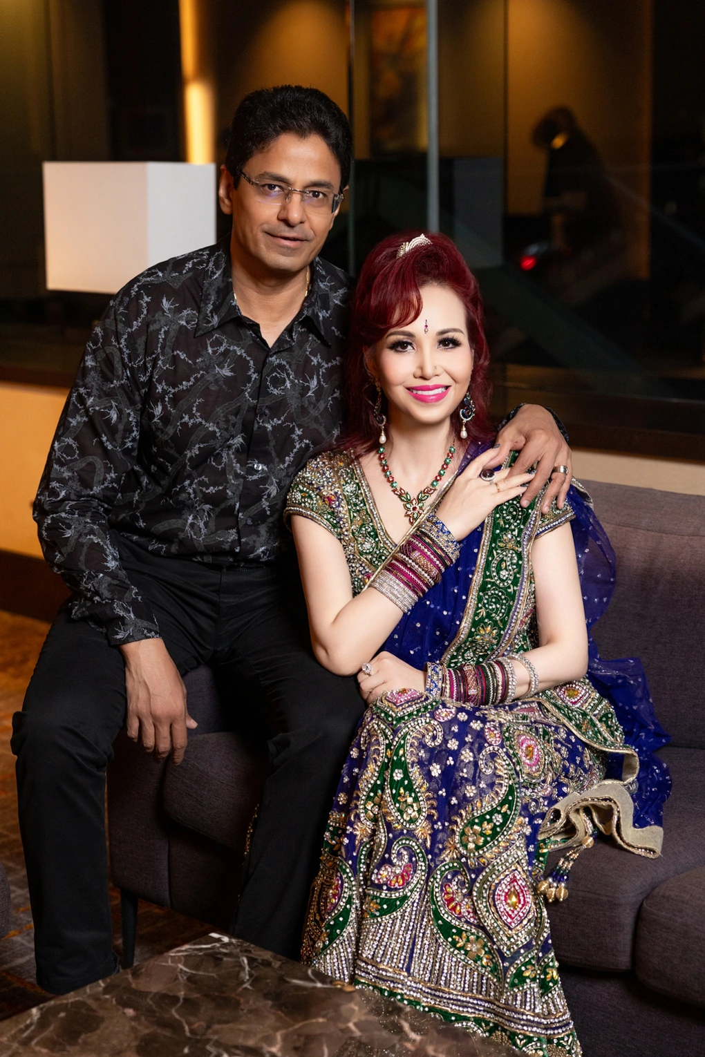 Hoa hậu Diệu Hoa có cuộc sống hạnh phúc bên ông xã người Ấn Độ.