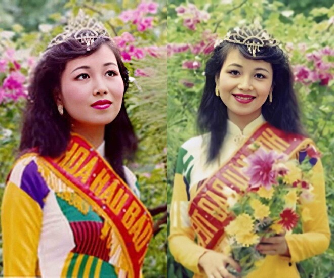 Nhan sắc của Hoa hậu Diệu Hoa thời điểm mới đăng quang.