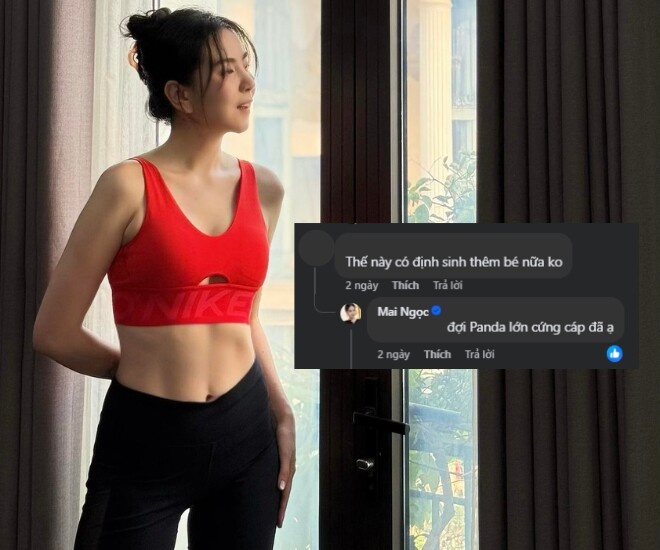 MC Mai Ngọc tập luyện khắt khe để lấy lại vóc dáng sau sinh, hé lộ chuyện sinh thêm con.