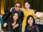 Giải trí - Hà Phương cùng ông xã tỷ phú mừng ngày cưới bố mẹ chồng