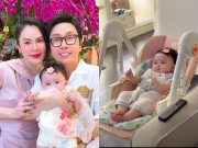 Giải trí - Con gái Phương Lê nằm nghe nhạc đầy thư giãn trong biệt thự trăm tỷ, mới vài tháng tuổi đã muốn "nối nghiệp" NSƯT Vũ Luân
