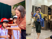 Giải trí - Về Bắc Ninh sống, con trai Hòa Minzy học trường làng có bạn vui chơi, được ba Thăng Văn Cương chăm trong biệt thự 5 tầng