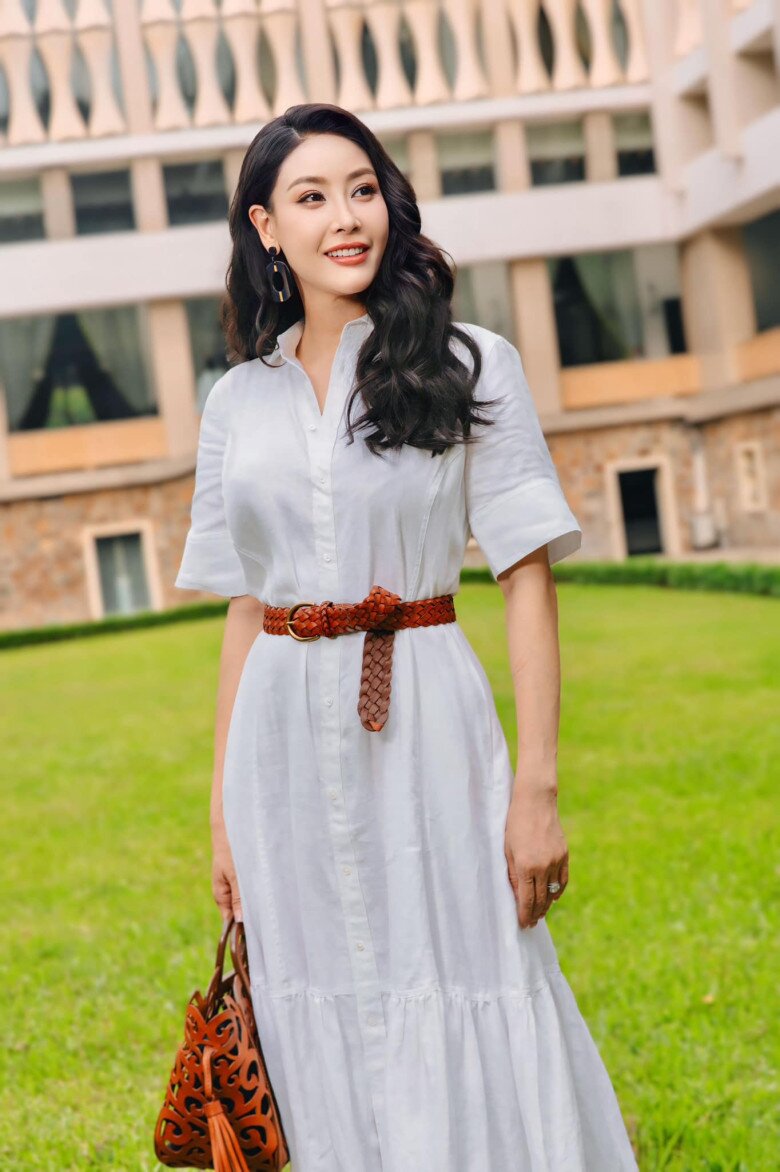 Sắc vóc trẻ trung của Hoa hậu Hà Kiều Anh ở tuổi U50.