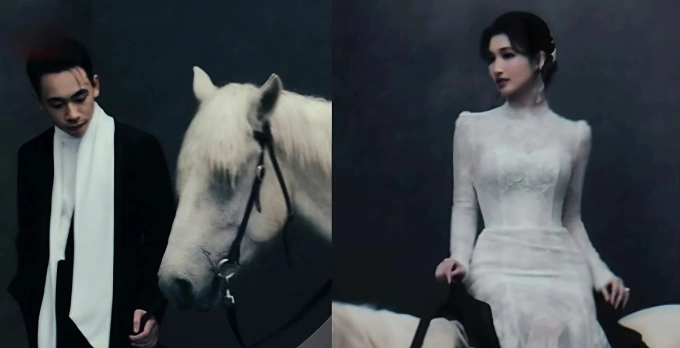 Phương Nhi và doanh nhân Minh Hoàng để hình đại diện đôi trước thềm đám cưới.