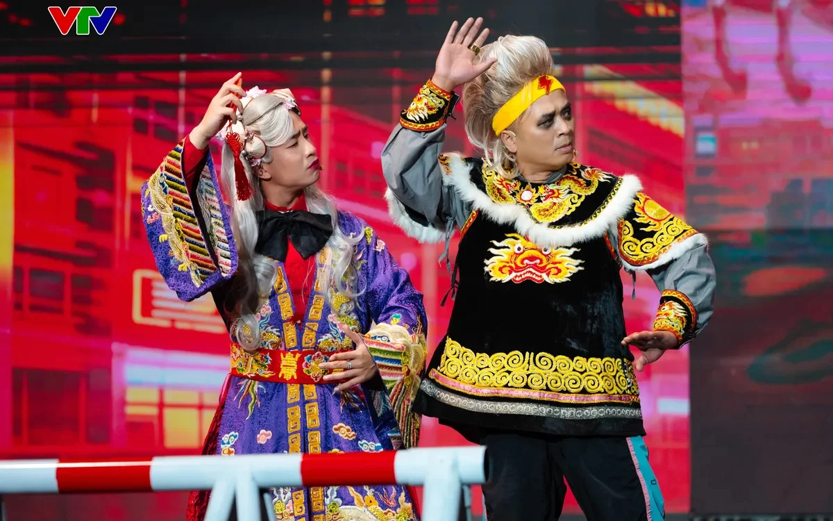 Đỗ Duy Nam và Phùng Tiến Minh đóng vai Bắc Đẩu, Thiên Lôi. Ảnh: VTV