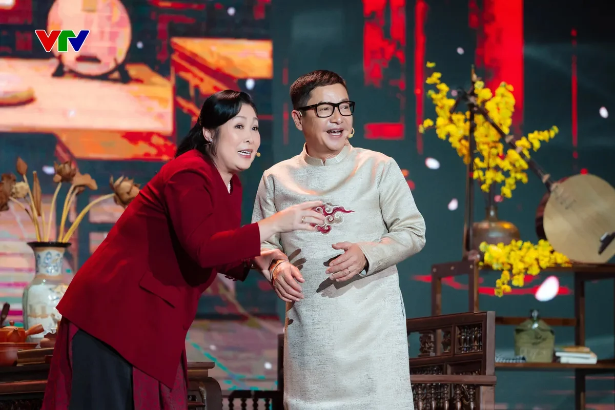 Nghệ sĩ Nhân dân Hồng Vân và Chí Trung trong vai cặp tình già. Ảnh: VTV