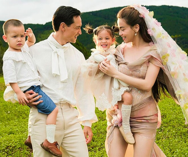 Gia đình hạnh phúc của Hồ Ngọc Hà và Kim Lý.