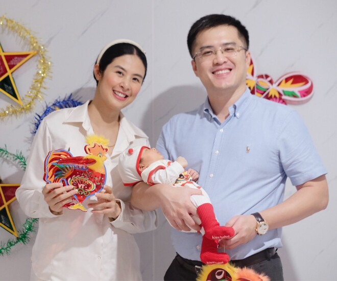Hoa hậu Ngọc Hân sinh con trai đầu lòng vào năm tuổi.