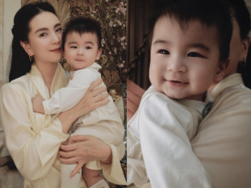 MC Mai Ngọc lần đầu đón sinh nhật bên quý tử, "tiểu thiếu gia Bắc Ninh" sở hữu đôi mắt biết cười đẹp như thiên thần