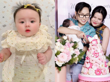 Con gái Phương Lê lúc nào cũng là "bản sao" của NSƯT Vũ Luân, khuôn mặt xinh xắn như búp bê