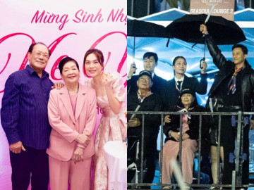 Mẹ ruột Mỹ Tâm từng là hoa khôi xứ Quảng dịu dàng nay viên mãn tuổi xế chiều, cùng Mai Tài Phến đi ủng hộ con gái