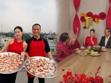 Chồng Khánh Vân chấp nhận tảo tần vì bà xã kém 17 tuổi, vào bếp nấu ăn được mẹ vợ chấm "10 điểm"