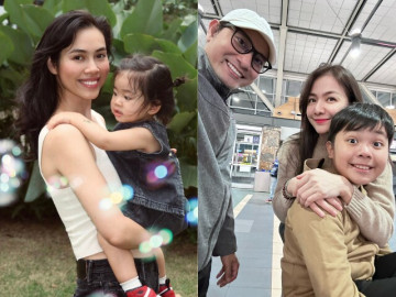 Sao Việt về nước đón Tết: Vợ chồng NSƯT Huỳnh Đông vui mừng xuống phố, Hoàng My một mình chăm con gái