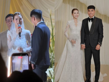 MC Mù Tạt bật khóc trong lễ cưới, nhắc về người cha quá cố khi chọn Đức Huy