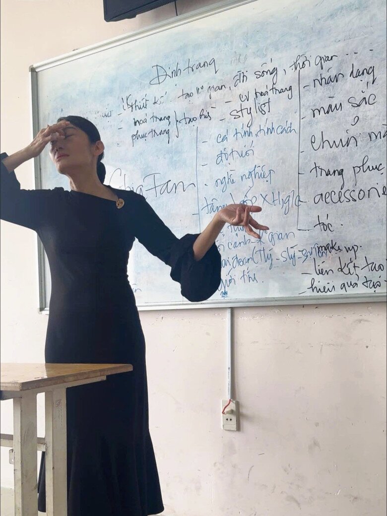 Nữ nghệ sĩ tâm huyết với vai trò giảng viên.