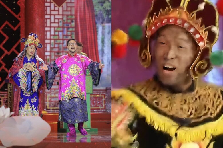 Thái Sơn xuất hiện trong dàn Thiên Lôi trong chương trình Táo quân.