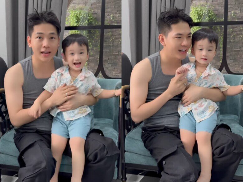 Thanh Đoàn thường chia sẻ những khoảnh khắc đáng yêu của con trai.