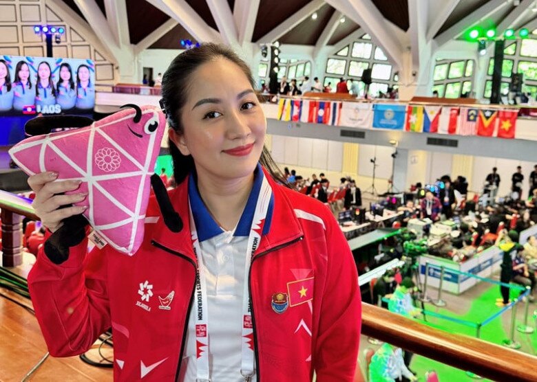 Khánh Thi có mặt ở Seagames với vai trò Phó Chủ tịch.