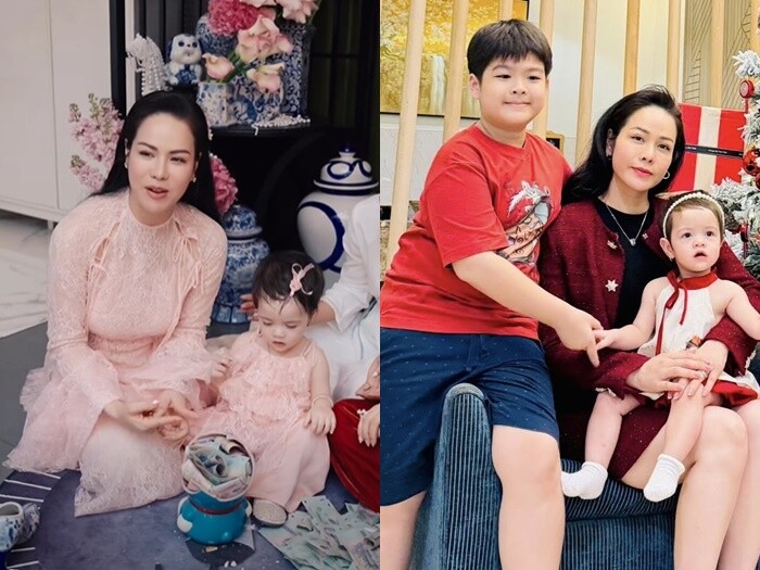 Con trai Nhật Kim Anh tặng em gái số tiền tiết kiệm, tiền mừng tuổi của mình.