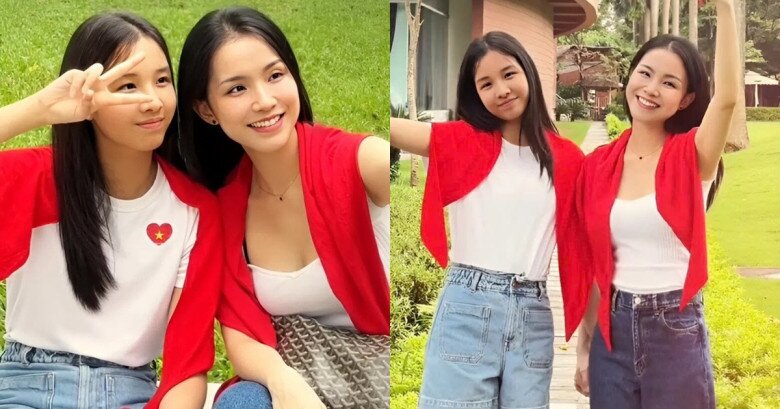 Thùy Lâm hạnh phúc khi con gái càng lớn càng giống mình.