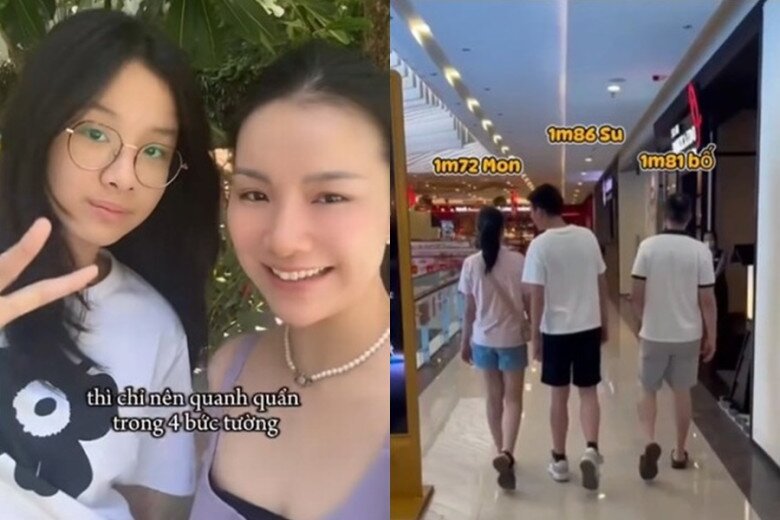 2 con của Thùy Lâm đều sở hữu chiều cao khủng.
