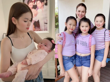 Con gái thứ 3 của Phương Lê: 14 tuổi cao gần 1m7, thừa hưởng nhan sắc từ mẹ hoa hậu, cưng em gái chung nửa huyết thống