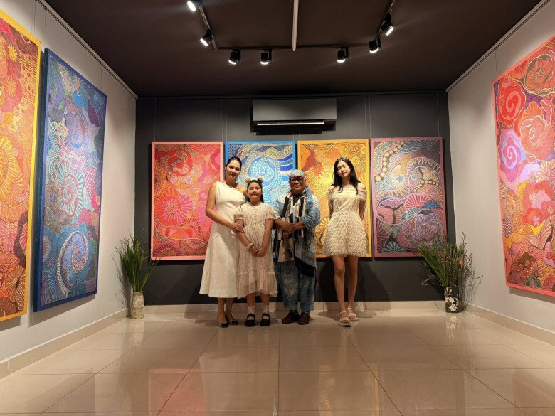 Hương Giang thường đưa các con tham gia nhiều sự kiện về nghệ thuật từ nhỏ.