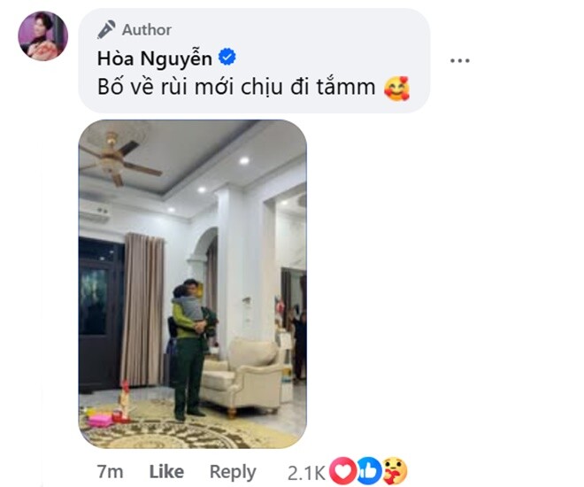 Hòa Minzy tiết lộ khoảnh khắc thân thiết của bé Bo và bạn trai.