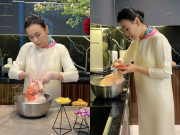 Giải trí - Sao Việt 24h: Phương Oanh vào bếp làm gà luộc cánh tiên hút 5 triệu view, gây chú ý với bàn tay của người hay nấu ăn