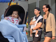 Giải trí - Sao Việt 24h: Hoa hậu H'Hen Niê cùng chồng địu con gái đi dạo phố, tinh tế đi dép thấp vẫn cao vượt ông xã