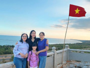 Giải trí - Lê Phương đưa mẹ đẻ đi thăm nhà chồng ở biển Lâm Đồng