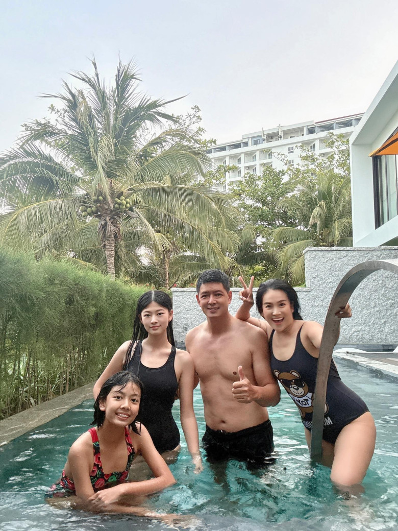 Gia đình Bình Minh thường cùng nhau đi du lịch.