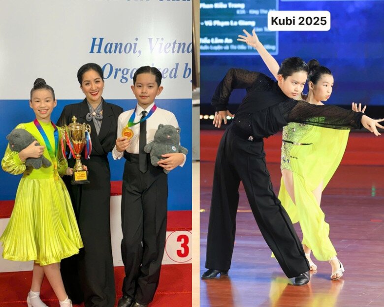 Khánh Thi tự hào về những thành tích của con trai.